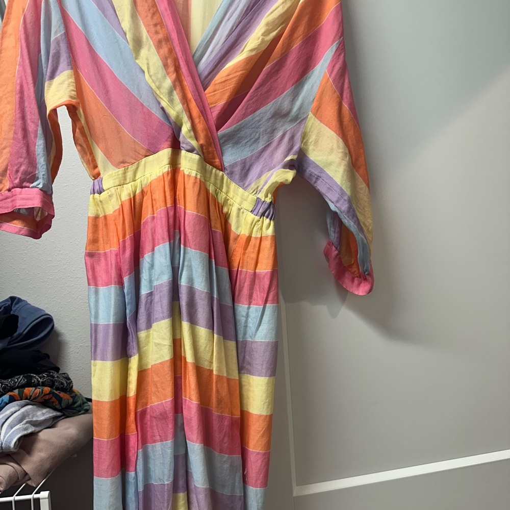 Tara jarmon Colorful Striped Maxi Dress